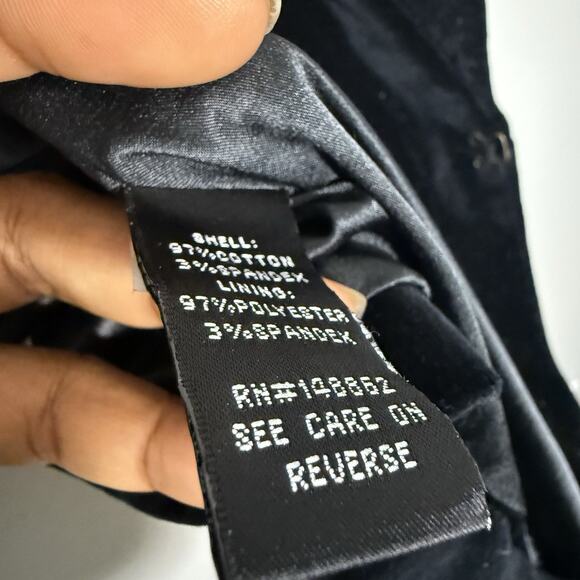 Torrid Plus Size 2X Black Velvet Military Blazer Jacket Good Buttons - Picture 5 of 5